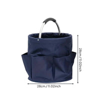 Foldable Garden Tool Bag Oxford Cloth Foldable Utility Basket Multiple Pockets Portable Cleaning Carrier for Gardeners, Gardening, Camping