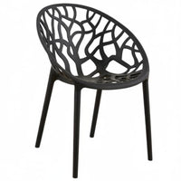 Hollow-Rear Armchair Stackable Design Dining Room Seating Nordic Design Strong Load-Bearing for Adults, Balcony