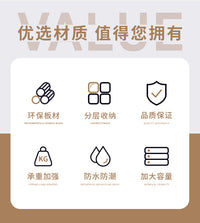 客厅沙发边可爱茶几卧室床边柜闹钟日历摆放架子小型烧水壶置物架 白色大号-平面款