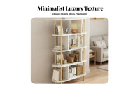 A-Frame bookshelf sturdy Wood Legs Storage Shelf Easy Assembly for Homeowners
