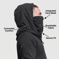 Hooded Face for Halloween Stage Performance, Fantasy Theme Hooded Cloak, Polyester - Image 7