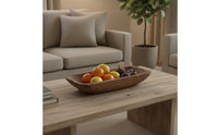 Rustic Centerpiece Bowl Handmade Rustic Fruit Tray for Dining Room, Kitchen