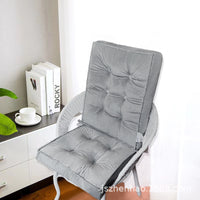 Tufted Backrest Seat Cushion with Ties, Water-Resistant, Thick, for Students and Office