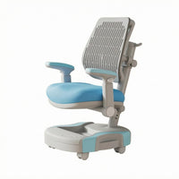 Adjustable Study Chair Armrests Kids Desk Chair Wheeled Base for Students