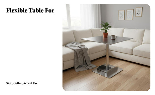 Light Luxury and design C-Shaped Sofa Table Nordic stylistic Home Furnishing Modern Design Household Furniture Space-Saving for Small Apartment Residents, Cafe Owners, telecommuting Workers, Living Room, Bedroom