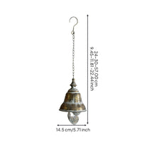 Vintage Hanging Bells Easy to Hang Garden Wind Bell for Patio, Farmhouse