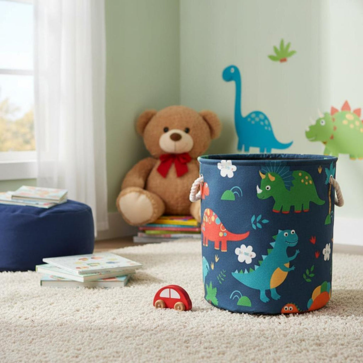 3 Pieces Dinosaur Print container Set long-lasting Toy container Lightweight for children, Parents
