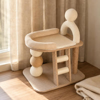 Cat Scratching Surface Bed Toy Balls Cat Climbing Frame Multi Tier Furnishings for Small Apartment