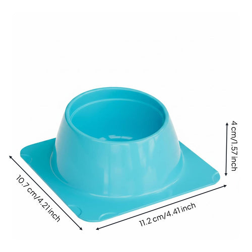 Anti-Tip Hamster Bowl Easy to Clean Hedgehog Feeding Bowl Detachable Design Small Pet Nourishment Dish for Parrots