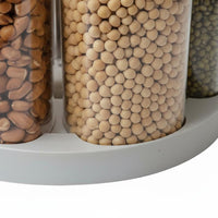 Rotating Grain Storage Box Food-Grade 6-Compartment Rice Dispenser