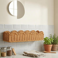 Rectangular Woven Basket Decorative Storage Basket Breathable