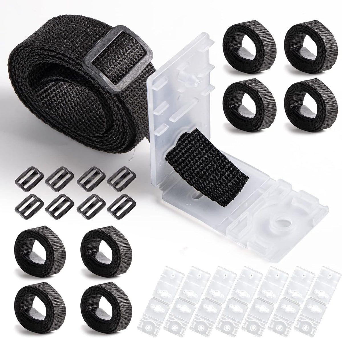 Solar Pool Cover Reel Accessory Set for Above-Ground Pools, 18 or 24 Pieces
