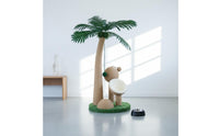 Feline Climbing Structure with Condo Sisal Rope Scratching Pole Multi-Level Pet Furniture for Kittens, Small Cats, Apartments, Living Room