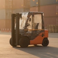 Transparent Forklift Cab Canopy Waterproof Forklift Cab Enclosure Cover Windproof Universal for Lumber Yards