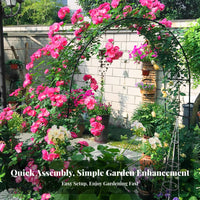 Climbing Plant Arch Weather-Resistant Garden Arbor Good Load-Bearing Easy Assembly for DIY Hobbyists, Partners, Walkway, Patio