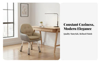 Armless Rolling Chair Adjustable Height Task Seat Comfortable for Long Sitting