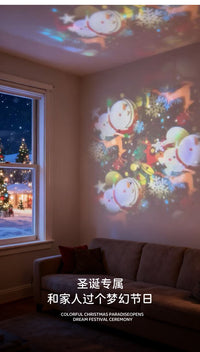 LED Snowflake Projector Light with 16 Patterns for Christmas and Halloween