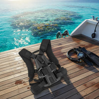 Dive Cylinder Backplate Anti-Skid Design Single Air Bottle Support Long-Lasting