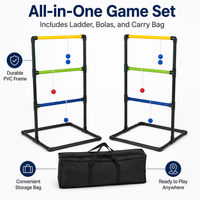 Ladder Toss Garden Games, Outdoor Garden Games for Families, Portable Lawn Games for BBQs, Summer Holiday Game