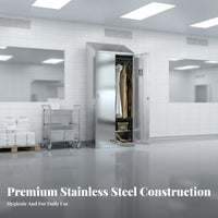Rust Proof Stainless Steel Locker Heavy Duty Employee Changing Locker Long-Lasting Multi-Door Storage Cabinet Easy to Clean for Office Workers, Gym Members, Cafeteria, Factory, School, Bedroom