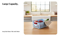 Woven Storage Basket adaptable Rectangular Wovenand design container Stackable