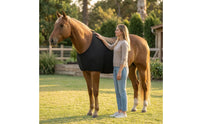 Anti-Rub Horse Vest with Velcro Breathable Horse Bib Stretch Shoulder Guard Defensive for Horses, Equestrians, Stable, Grooming, Transport