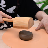 Shuiliuxing Ceramic Art Wooden Clay Slab Roller and Beating Board, Pottery Tool, Jingdezhen, School Pottery Studio Essential