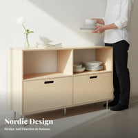 Multi-Tier swing-up door Cabinet Large Capacity Tiered swing-up door table Raised Base
