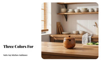 Seasoning Jar Keeps Seasonings Japanese Design Container Easy to Clean Wooden Seasoning Container for Dining Table