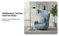 Lowdesign Feeding Chair Ergonomic supportrest Small Single Sofa Thickly Cushioned Sturdy Construction for Women, Bedroom