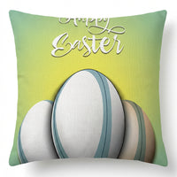 Easter Pillow Cover Short Luxurious Material Easter Pillowcase Holiday Decor Hare Pattern Throw Pillow Cover for Adults, Parents, Bedroom, Living Room