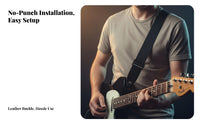 Guitar Strap No-Tool Installation Printed Guitar Strap Widened Design for Men, Women, Stage Performance, Live Shows, Practice Practices