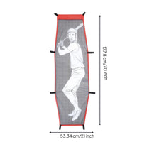 Strike Zones Target with Straps Rectangular Pitching Target Cloth Easy to Install for Softball Athletes