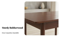 Expandable Rectangular Table with Chairs Modern Minimalist Design Expandable Dining Set Sturdy Construction for Small Areas
