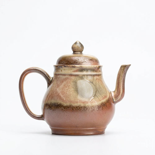 Wood Fired Ceramic Teapot, Light Luxury Retro Style