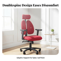 Highspine Ergonomic Chair Support Computer Seat 360-Degree rotate sturdyDuty Construction for Remote Workers, Workstation