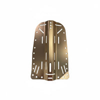 Scuba Diving Backplate Single-Piece Construction Backmount Diving Plate Anodized Finish Buoyancy Compensator Component