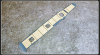 Wooden Deck with Anchor Chain for Fujimi 60003 Model Ship 1/350