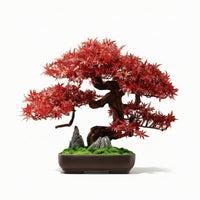 Artificial Bonsai Tree Realistic Fake Potted Plant Maintenance-Complimentary