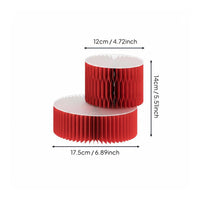 Foldable Paper Display Stand Artistic Design Accordion Paper Pedestal Space-Saving Honeycomb Display Riser for Retailers