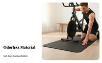 Noise Reducing Fitness Equipment Mat Vibration Reduction Shock Absorbing Floor Mat Easy to Clean Gym Flooring Moisture Resistant for Garage