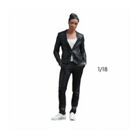 Woman in Suit Figurine Highly Detailed Painted Female Miniature for Sand Tables