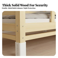 Paint-without Paint Splicing Bed Solid Wood Bed Extender Stable and Sturdy Bedside Co-Sleeping Crib for Infants, Toddlers, Parents, Nursery, Bedroom, Home