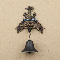 Nautical Anchor Entry Bell Mediterranean Theme House Decoration Loud Chime