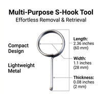 Stainless Steel Drain Removal Hook Tool, Cover Lifter for Cleaning, Kitchen Sink Maintenance for Homeowners