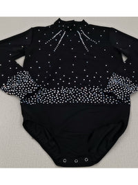 福诺花样滑冰表演服溜冰服定制儿童成人男童服装比赛考级连体衣钻