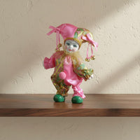 Festive Doll Collectible Clown Figurine Handmade Look for Gift Giving