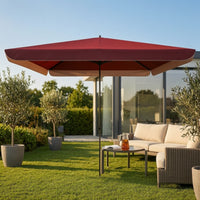 Advertising Umbrella without Base Sun-Shading Outdoor Umbrella with Double-Layer Textile Rainsheltering Square for Vendors