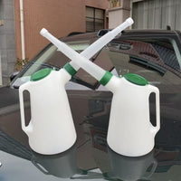 绿盖刻度机油壶塑料机油壶加油壶注油器车船用注油壶4S店机油壶