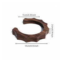 Heat Resistant E61 Group Head Insulation Collar Polished Finish Walnut Wood Brew Head Collar Wooden Anti-Scald Collar for Coffee Enthusiasts, Baristas, Home Kitchen